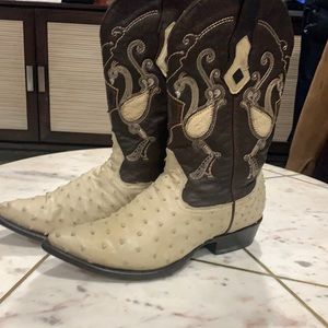 Cuadra ostrich cowboy boots